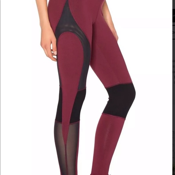 Free People Cool Rider Leggings Yoga Red Combo S - Picture 2 of 4